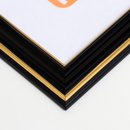 Photo frame plastic 21x30 cm black (289)-1