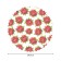 The tablecloth "Watercolor Christmas Star", Round, Saten, D = 150 cm