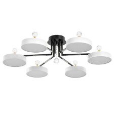 Veltos chandelier 6XLED 156W 3000-6000K black and white 83x83x21 cm Bayerlux