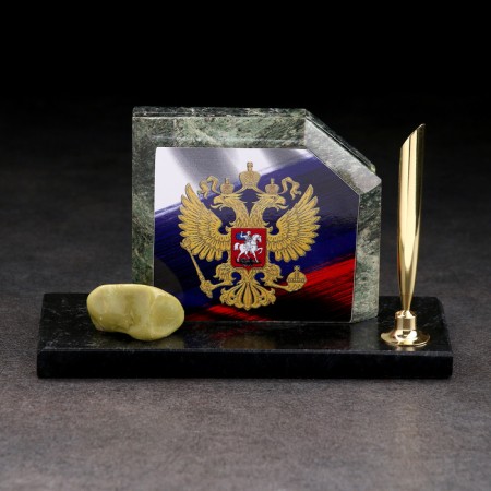 Set of desktop "flag with the emblem", bevel, coil-2