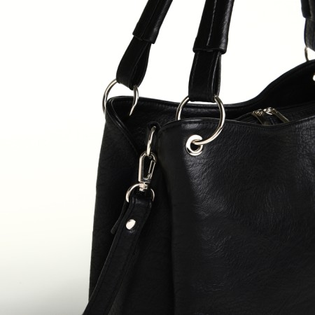Women's bag with lightning, black color-3