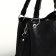 Women's bag with lightning, black color