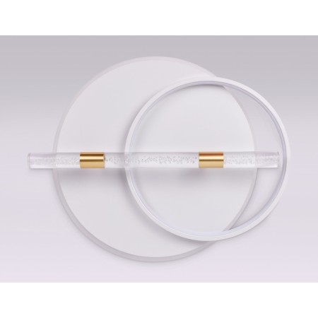 LED ceiling LED with Ambrella Light, Linetech, FL5007, LED, 72 W, 5400LUM, 3000-6400K, white, gold, transparent color, transparent-3