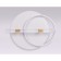 LED ceiling LED with Ambrella Light, Linetech, FL5007, LED, 72 W, 5400LUM, 3000-6400K, white, gold, transparent color, transparent