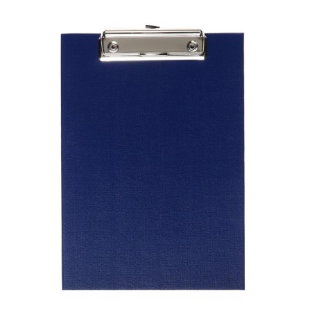 A tablet with a clamp A5, 245 x 175 x 3 mm, covered with high -quality boumvinyl, blue color (clipboard)-1