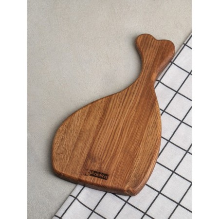 Board for feeding "Bone", 29 × 17 × 2 cm, natural oak-5