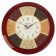 Wall clock, series: kitchen, "spices", d-29 cm, burgundy rim