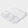 Menzhitsa from heat -resistant glass for baking, 4 sections
