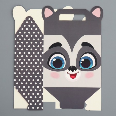 Gift folding box, packaging, “raccoon”, 23 x 20 x 10 cm-4