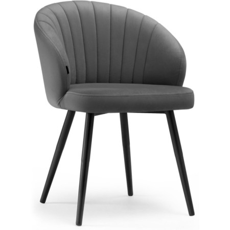 Banbu Velutto 32 Metal/velor, black/gray 54x50x76 cm