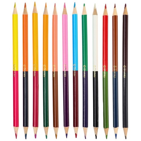 Color pencils, 24 colors, bilateral, Minnie Mouse-1