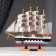 Arkham ship four -masted with white sails, 24*5*23cm
