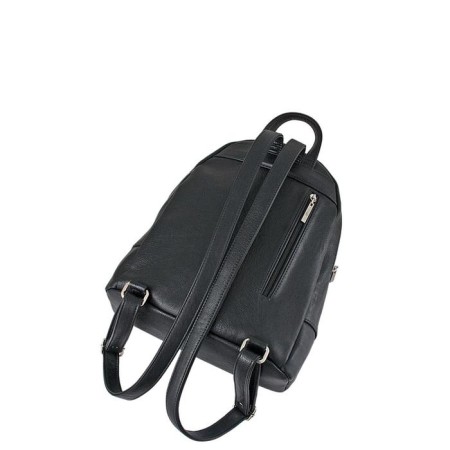 Backpack claim. Kozh, 2 parts with lightning, black color 28x13x33-1