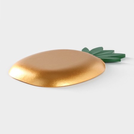 Fruit dish "Golden Pineapple", 30 × 19 × 2.5 cm, gold color-2