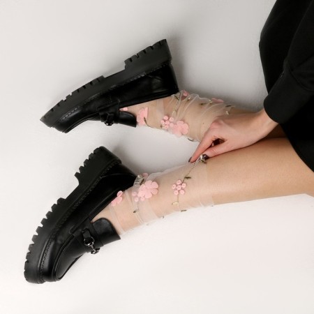 Carnival accessories, white, pink flowers-2