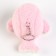 Soft toy "Kit" on a key fob, 11 cm, pink color