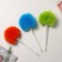 Brush for removing dust of the share, pen 22.5 cm, color mix