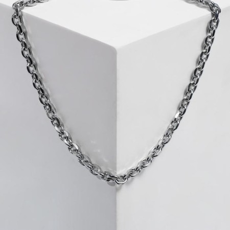 Necklace "Golden chain" braid, silver color, 45 cm