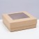 The box is folding, the lid is, with a window, craft, 15 x 15 x 5 cm