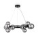 Suspension lamp Maytoni Mod545PL-11B, 11xG9, 28W, 25x137 cm, black color