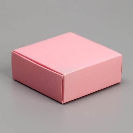 Gift box for jewelry double -sided, packaging, "pink", 7.5 x 7.5 x 3 cm-2