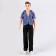 Jeans for puppet men, length - 18 cm, black color
