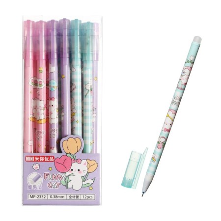 Gel handle with erased ink, blue rod, 0.38 mm, Catca Building, Mix