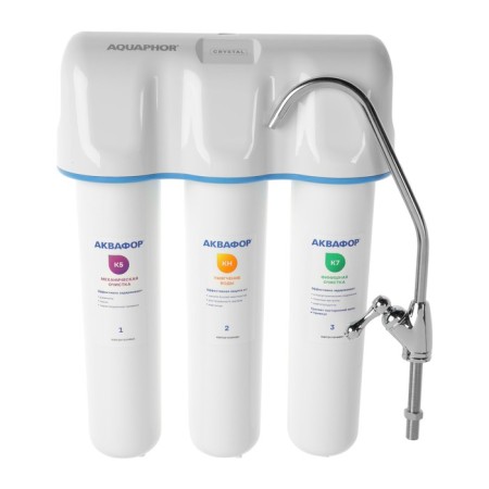 Water cleaner "Aquaphor" Crystal A, for hard water, 3-step