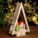 Decor with backlight "House in the form of a Christmas tree" 18 × 5 × 28 cm
