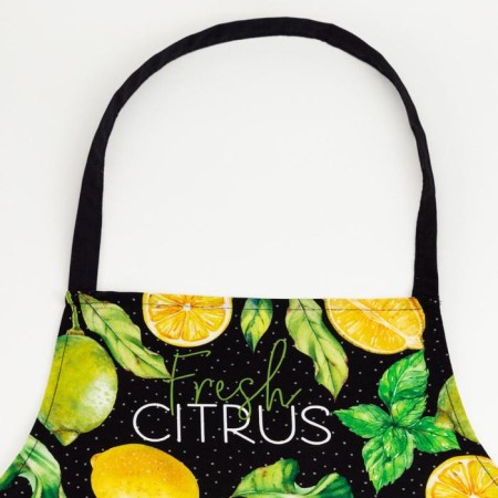 Apron kitchen "lemons" 70x60 cm, 100% cotton, reps 210 g/m2-2