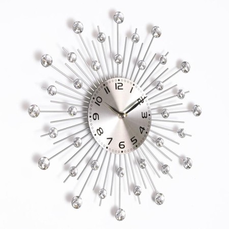 Watch walls, series: openwork, "Crystals", smooth move, D-35 cm, dial 13 cm-1