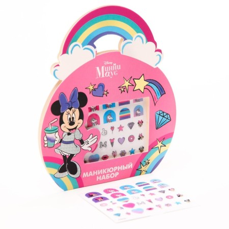 Manicure set. Nail stickers, Minnie Mouse-2
