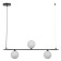 Bayerlux lamp "Mature bubble" 3xg9 20W black 80x12x25 cm