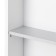 Aquaton Stone Carder Mirror, 60 cm, white color