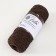 Knitting cord 100% polyester, width 3 mm 100m (chocolate)
