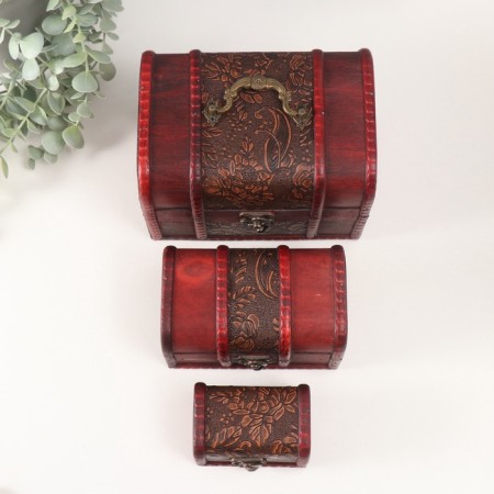 Boat Casket "Club" (set 3 pcs) 13x13.2x18 cm-3