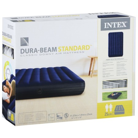 Матрас надувной Classic Downy Fiber-Tech, 137 x 191 х 25 см, 64758 INTEX-3