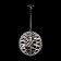 PALLA chandelier, 6x40W E14, color chrome