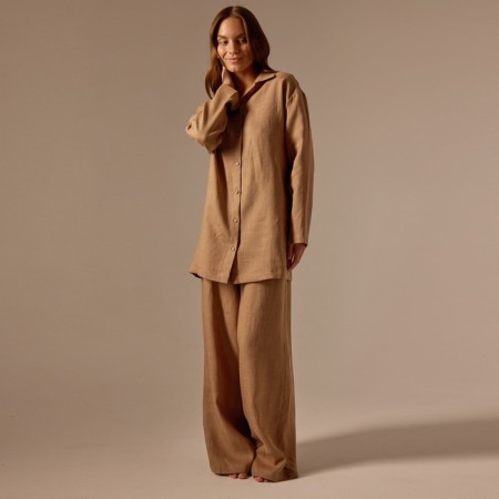 Female featherbone (shirt and trousers) SL Home p. XL, coffee-2
