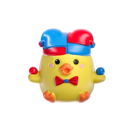 Duckling on the car panel, circus, yellow-2