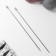 Knitting needles, straight lines, d = 4.5 mm, 35 cm, 2 pcs