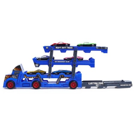 Flame truck, with 6 metal machines and launch, mix-3