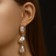 Earrings with pearls "harbor" consciousness, color gold