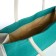 Beach bag without fastening, milk/green color