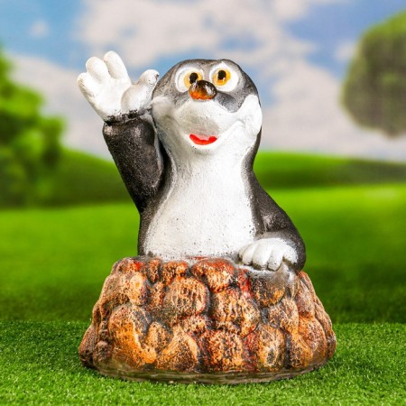 Garden figure "Mole in Mink" 30x25x25cm