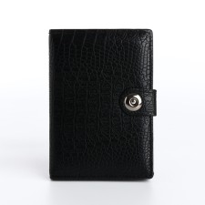 Cover for car documents and passports on a magnet, black color