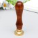 Printing for wax with a wooden handle "Yin -Yang - Chinese umbrella" 9x3x3 cm