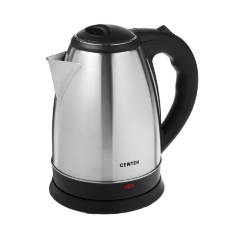 Electric kettle Centek CT-1068, metal, 2 l, 2000 watts, silver