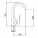 Fashun A54001-1 kitchen mixer, single-leaf, 35 mm cartridge, stainless steel, satin