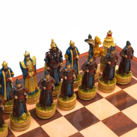 Souvenir chess "Mongolian yoke", h king-8 cm, h Parashka-6 cm, 36 x 36 cm-2